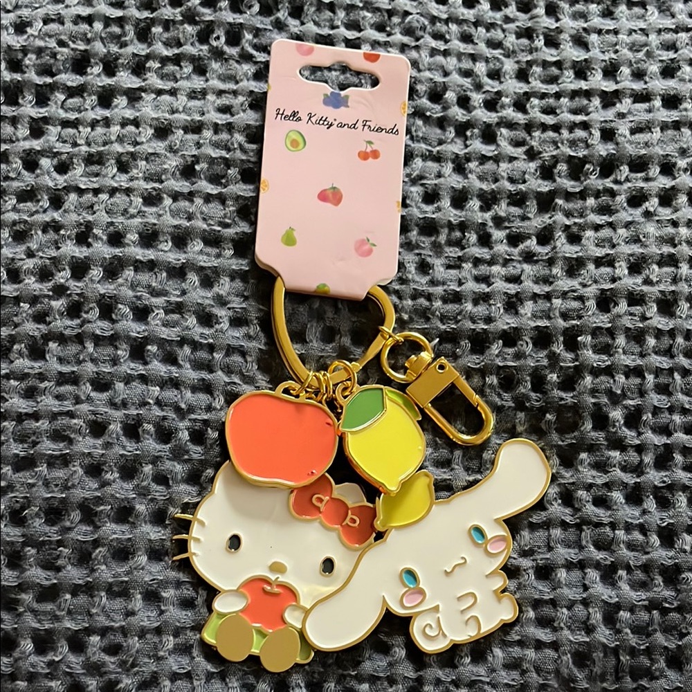 Hello Kitty Key & Card Holder - Gold, Red, Yellow